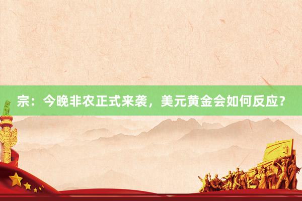 宗：今晚非农正式来袭，美元黄金会如何反应？
